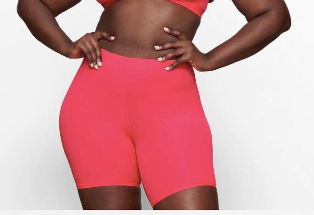 SKIMS bike shorts pink size xxs (NWOT)